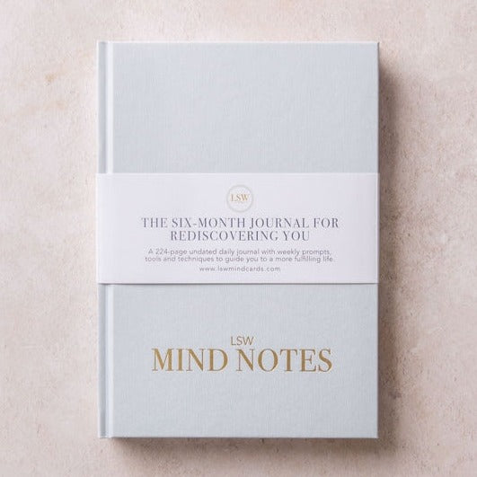 Stationery: Mind Notes 6-Month Daily Wellbeing Journal by LSW