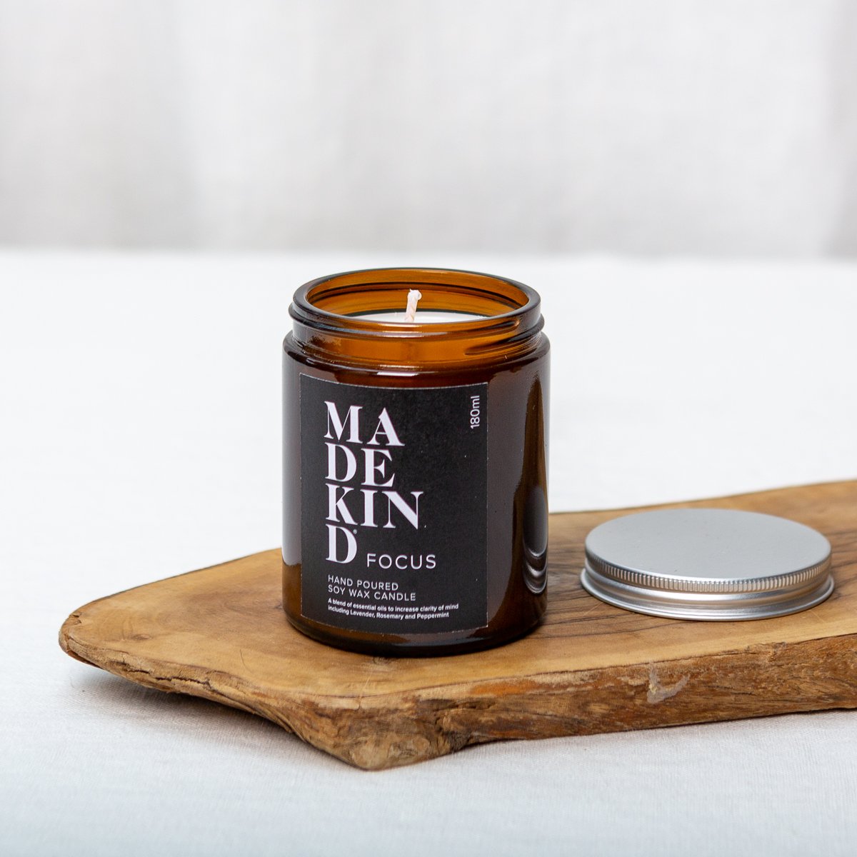 Focus - Aromatherapy Soy Wax Candles - 180ml - MadeKind