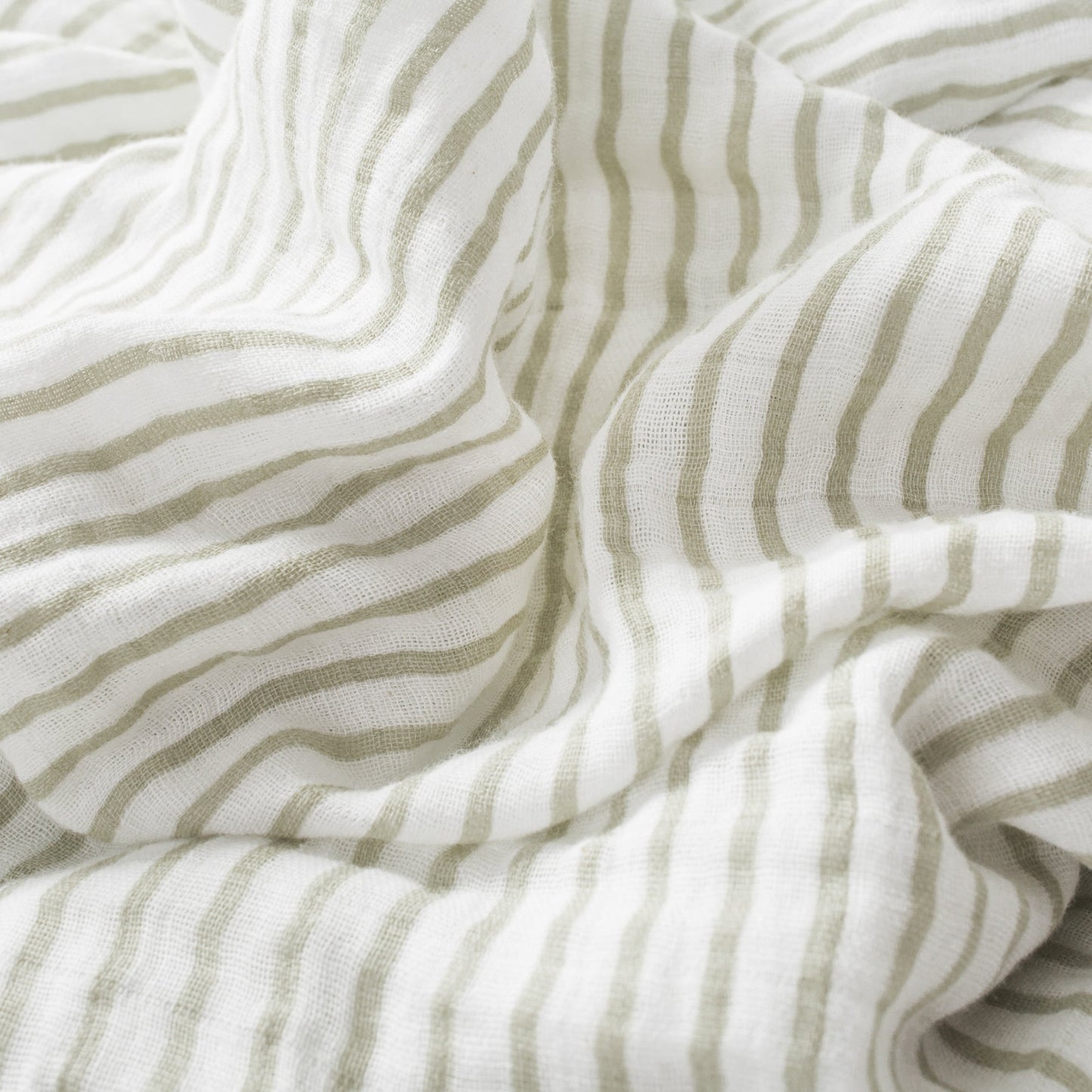 Baby: Organic Muslin Swaddle Blanket - Stripes