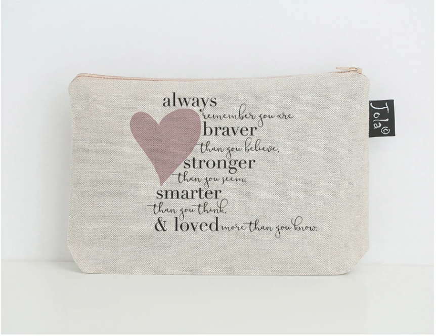 Accessories: Linen Make Up Bags - Small
