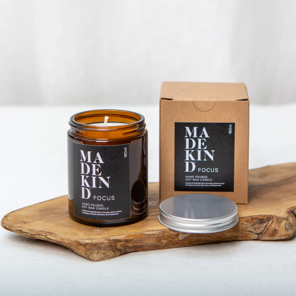 Focus - Aromatherapy Soy Wax Candles - 180ml - MadeKind