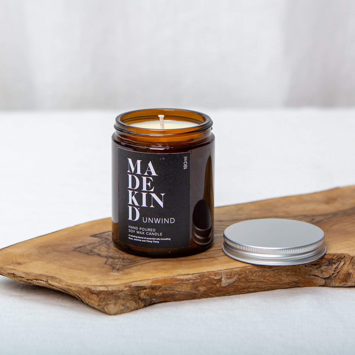 Unwind - Aromatherapy Soy Wax Candles - 180ml - MadeKind