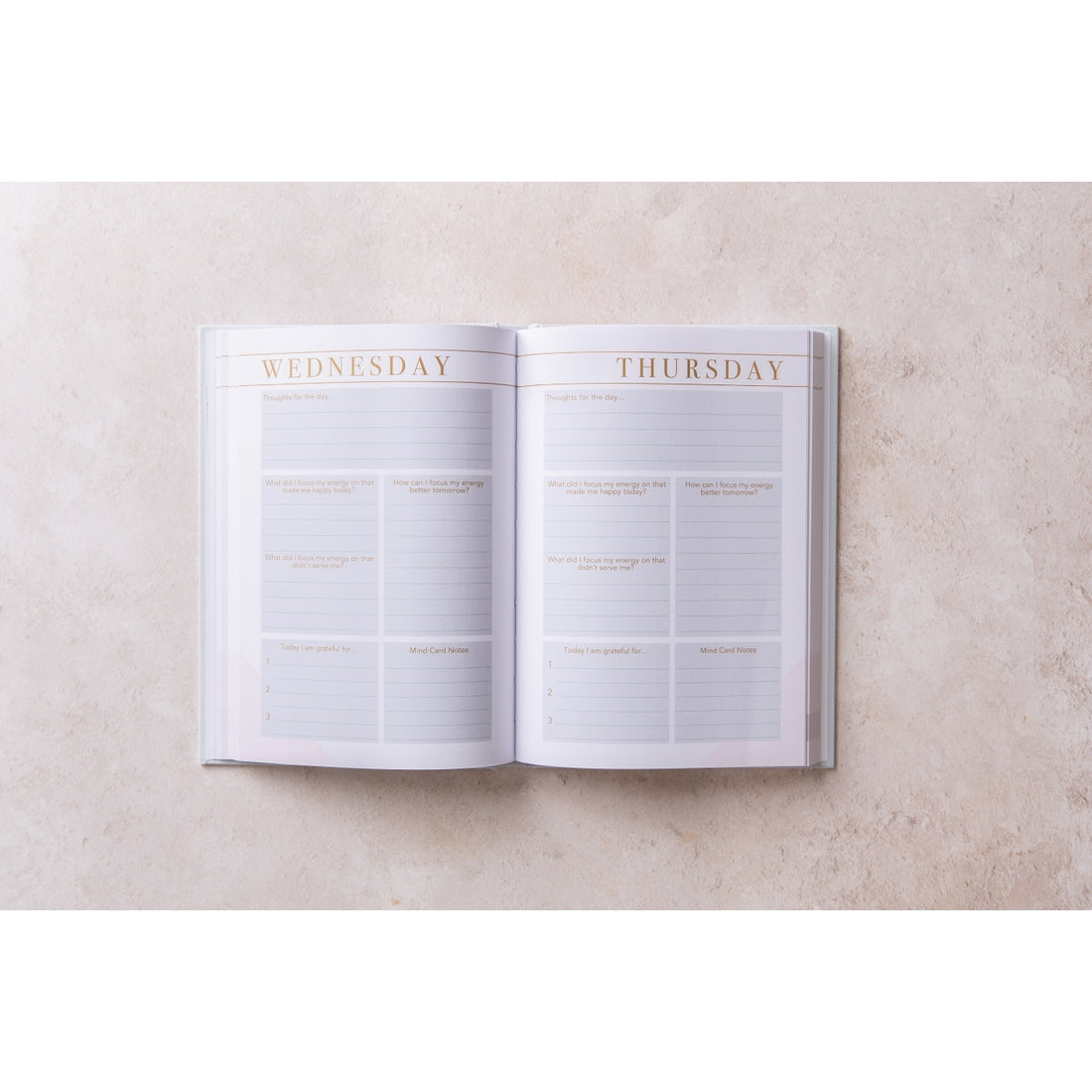 Stationery: Mind Notes 6-Month Daily Wellbeing Journal by LSW