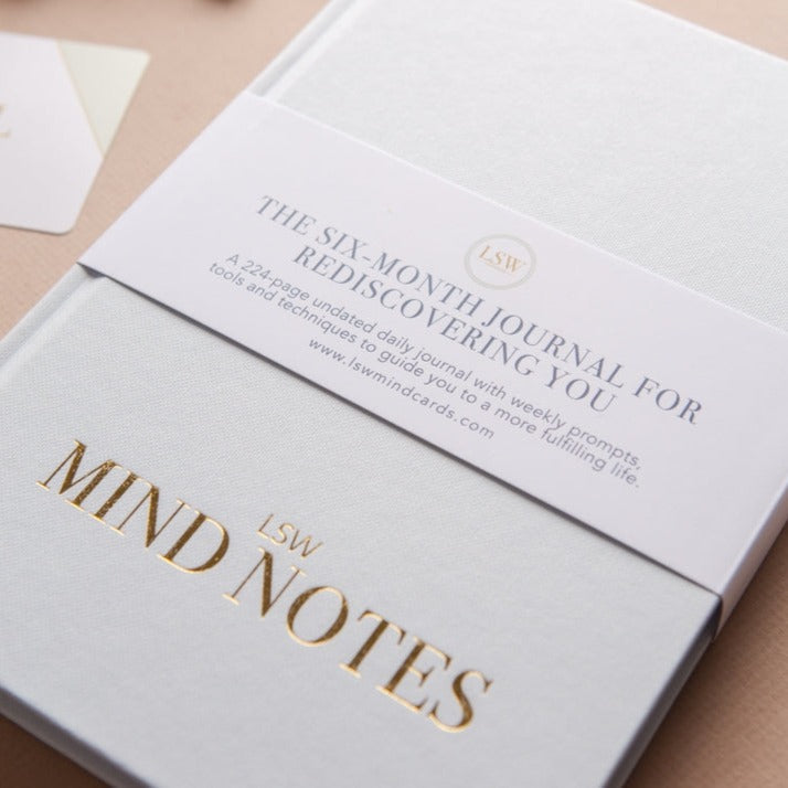 Stationery: Mind Notes 6-Month Daily Wellbeing Journal by LSW