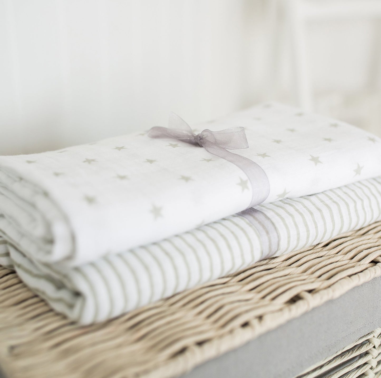 Baby:  Organic Muslin Swaddle Blanket - 2 pack